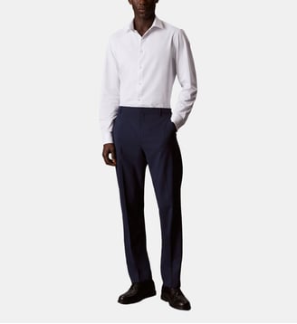 Chemise droite signature - Calvin Klein - Blanc