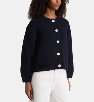 Cardigan ample et court Emma grosse maille - Surprise - Navy