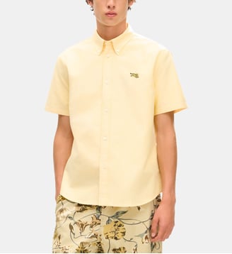 Chemisette droite coton broderie tigre - Kenzo - Golden yellow