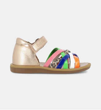 Sandales Poppy Lux en cuir - Pom D'Api - Multicolore