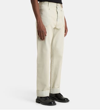 Jean carpenter droit coton denim délavé - Vivienne Westwood - Bleu pâle