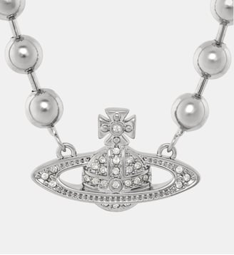 Collier Thames Mini Bas Relief - Vivienne Westwood - Platinium