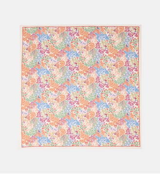 Carré Lavina plissé à motif floral - Galeries Lafayette - Multicolore