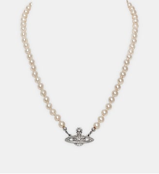 Collier Mini Bas Relief - Vivienne Westwood - Crème