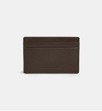 Porte-cartes Julius cuir grainé - Galeries Lafayette - Marron
