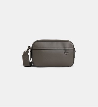 Sacoche Leo saffiano  - Galeries Lafayette - Gris