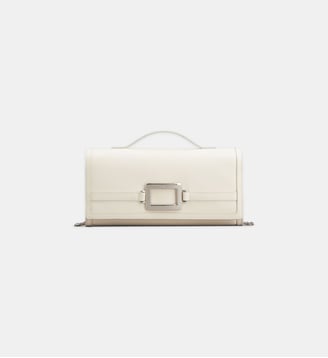 Sac pochette Belle Vivier - Roger Vivier - Crème