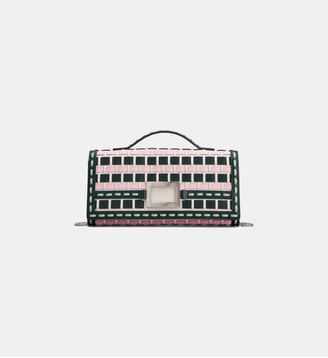 Sac pochette Belle Vivier  - Roger Vivier - Rose et vert