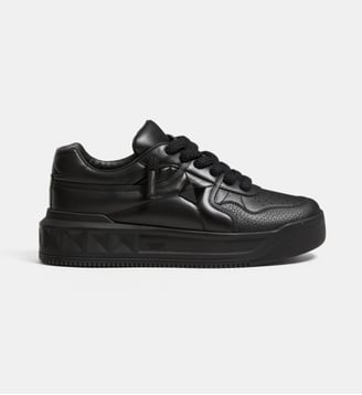 Baskets Basses One Stud Xl en cuir nappa - Valentino Garavani - Nero
