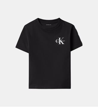 T-shirt signature en coton - Calvin Klein - Noir