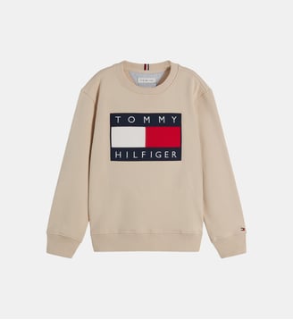 Sweat droit Heritage - Tommy Hilfiger - Beige