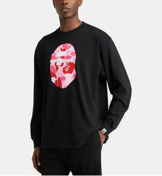 T-shirt droit ABC Camo Ape Head camouflage coton - A BATHING APE ® - Noir