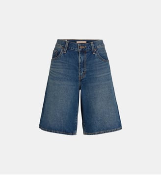 Short long baggy Dad coton denim - Levi's - Bleu denim
