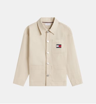 Surchemise droite drapeau - Tommy Hilfiger - Beige