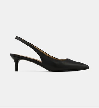 Escarpins slingback Lolah II cuir - Lauren Ralph Lauren - Noir