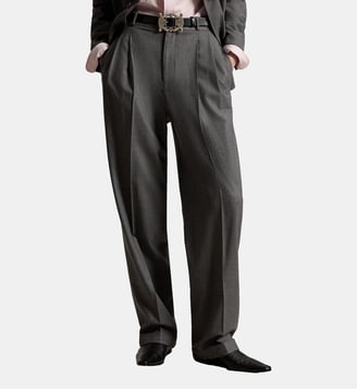Pantalon Bacall en laine mélangée - Polo Ralph Lauren - Gris
