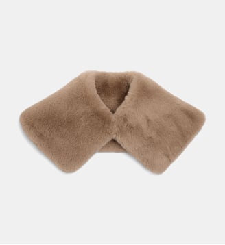 Col Hariette effet fourrure - Galeries Lafayette - Beige clair