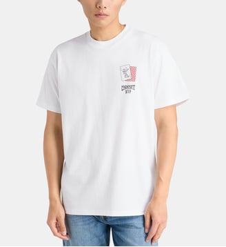 T-shirt loose Playing Cards coton bio - Carhartt WIP - Blanc