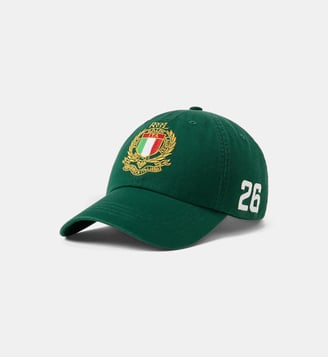 Casquette de baseball Italie en sergé - Polo Ralph Lauren - Vert