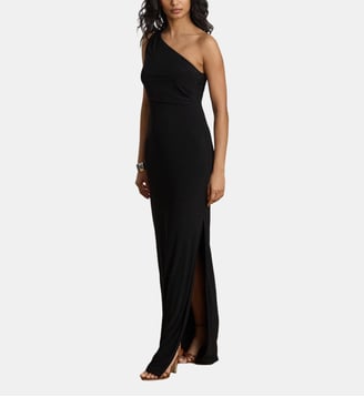 Robe asymétrique en jersey stretch - Lauren Ralph Lauren - Black