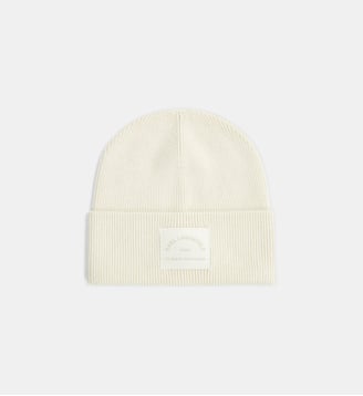 Bonnet côtelé à revers - Karl Lagerfeld - Crème