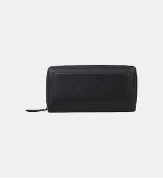 Portefeuille zippé en cuir - Karl Lagerfeld - Noir