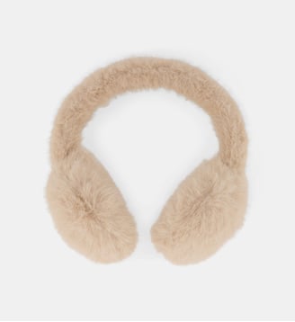 Cache-oreilles Hermine effet fourrure - Galeries Lafayette - Beige clair