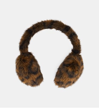 Cache-oreilles Hermine effet fourrure - Galeries Lafayette - Léopard