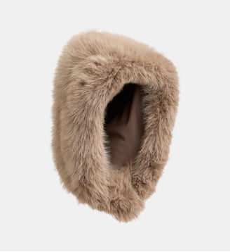 Cagoule Hailey effet fourrure - Galeries Lafayette - Beige clair