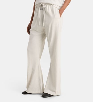 Pantalon jogging taille élastiquée ajustable coton  - Fear Of God - Beige clair