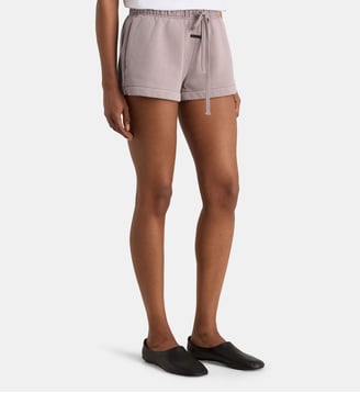 Short running signature coton molletonné  - Fear Of God - Gris violet