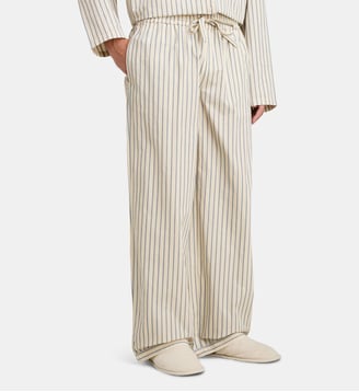 Pantalon de nuit Core 2.0 - Organic Basics - Beige et bleu