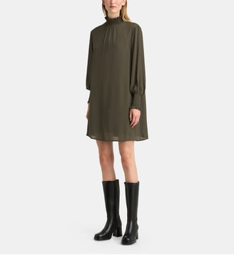 Robe droite Cannelle Moss  - Galeries Lafayette - Bronze
