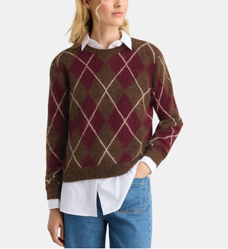 Pull droit Rivage Burl argyle laine - Galeries Lafayette - Bordeaux
