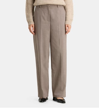 Pantalon droit Ferney Car coton  - Galeries Lafayette - Beige marron