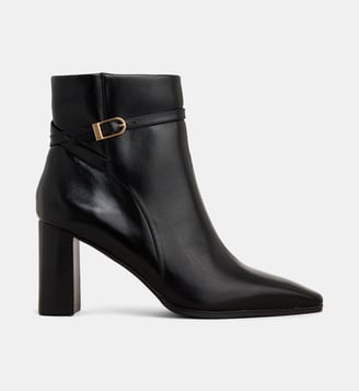 Bottines à talons Célia - Galeries Lafayette - Noir