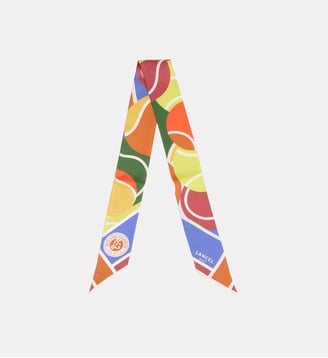 Bandeau en soie à motif - Lancel - Multicolore