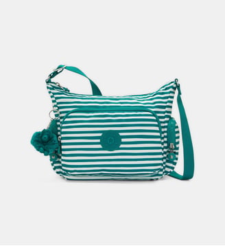 Sac à main Sac à main rayé Gabb - Kipling - Vert et blanc