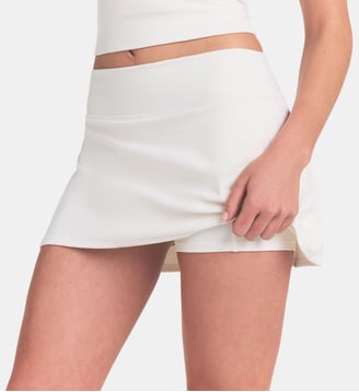 Jupe short courte taille haute - NikeSKIMS - Blanc ivoire