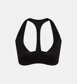 Brassière Plunge Satin Shine - NikeSKIMS - Bleu marine