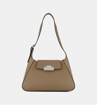 Sac à main K/Rue St Guillaume plaque métallique - Karl Lagerfeld - Dark taupe