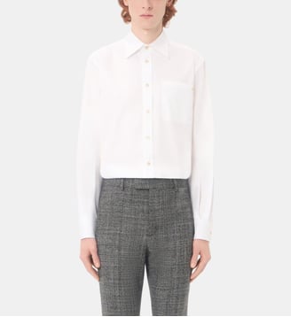 Chemise droite en coton - Valentino Garavani - Blanc
