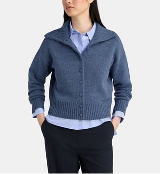 Gilet Omelisse laine - Jodhpur - Bleu jean clair