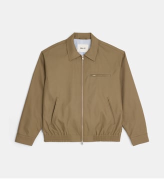 Veste ample Gideon en coton bio et nylon recyclé - NN07 - Marron clair