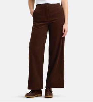 Pantalon évasé Keman Vel - Jodhpur - Marron chocolat