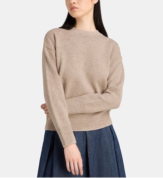 Pull droit Omonet maille mouchetée - Jodhpur - Beige