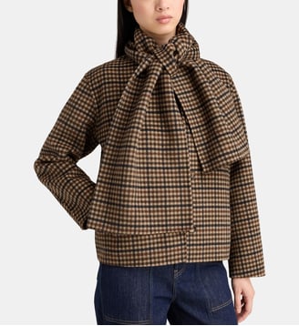 Manteau court Oras Kro carreaux - Jodhpur - Multicolore