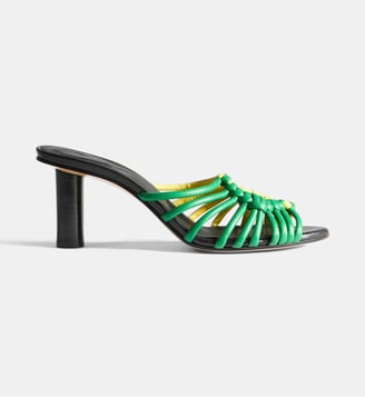 Sandales Plot en cuir tressé - JW Anderson - Jaune et vert