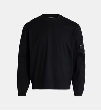 T-shirt droit lens poche coton - C.P. Company - Noir
