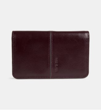 Portefeuille Ysia en cuir - Nat & Nin - Aubergine